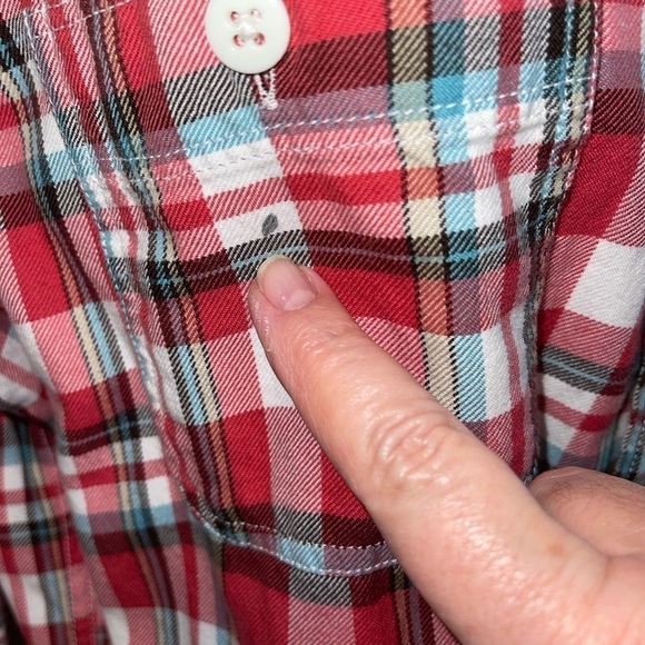J. Crew Sportsmen's Outfitter Shirt Size L Red/Green/White Plaid Button Up - Picture 4 of 7
